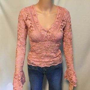 Moda International - Lace, Long Bell Sleeve